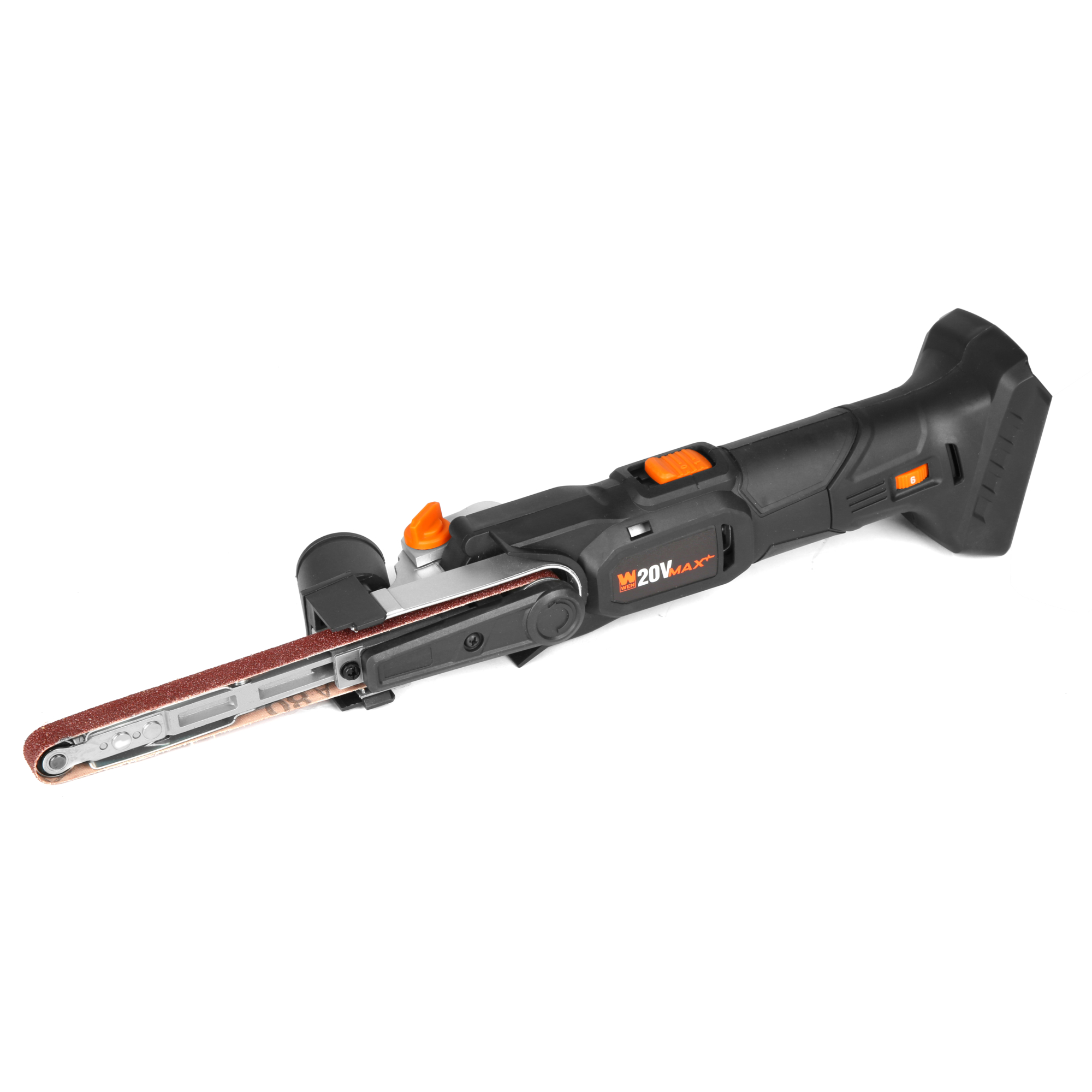 WEN 20V Max Cordless Detailing File Sander - 1600 OPM, Variable Speed, Tool Only, Model# 20437BT